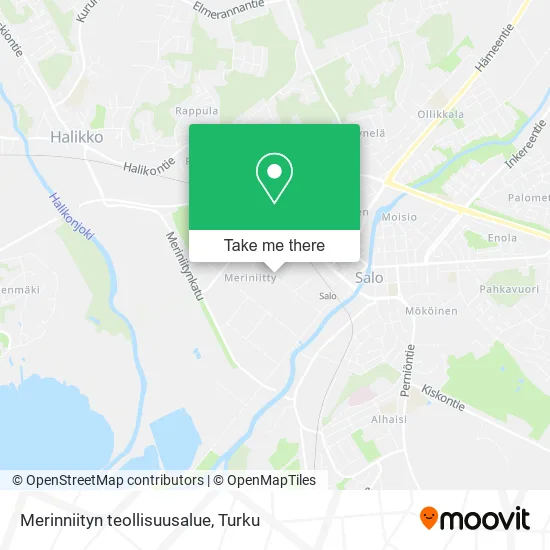 Merinniityn teollisuusalue map