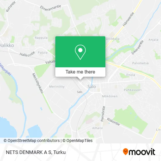 NETS DENMARK A S map