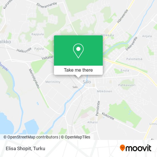 Elisa Shopit map