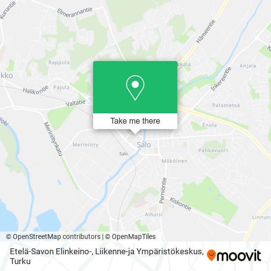 Etelä-Savon Elinkeino-, Liikenne-ja Ympäristökeskus map