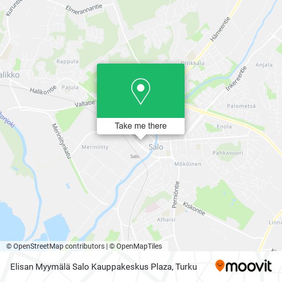 Elisan Myymälä Salo Kauppakeskus Plaza map