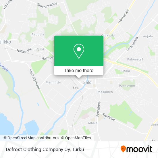 Defrost Clothing Company Oy map