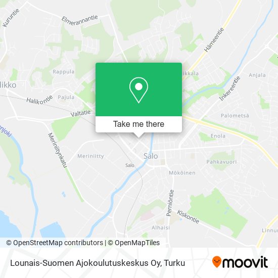Lounais-Suomen Ajokoulutuskeskus Oy map