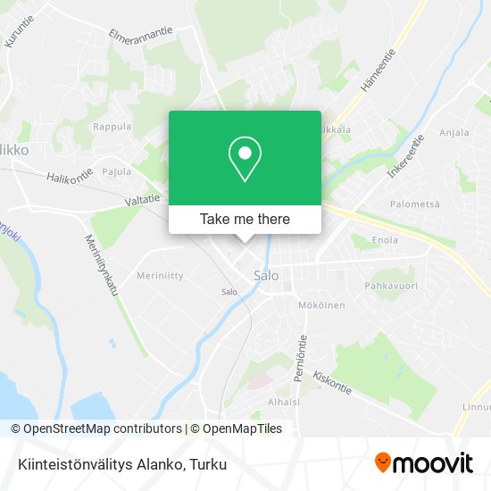 Kiinteistönvälitys Alanko map