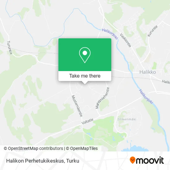 Halikon Perhetukikeskus map