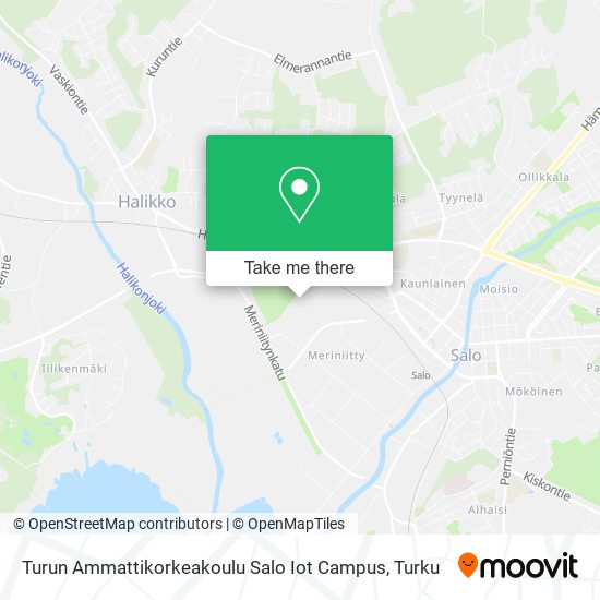 Turun Ammattikorkeakoulu Salo Iot Campus map