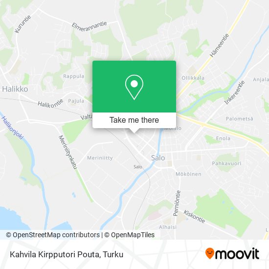 Kahvila Kirpputori Pouta map