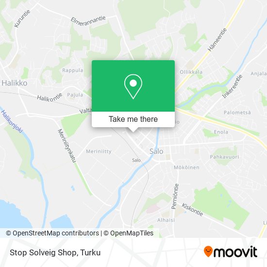 Stop Solveig Shop map