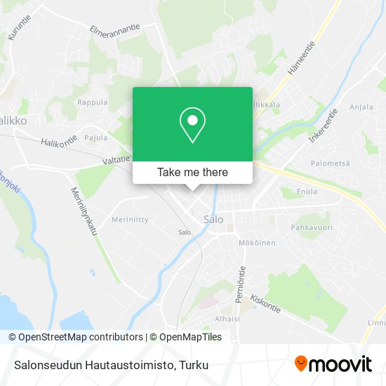 Salonseudun Hautaustoimisto map
