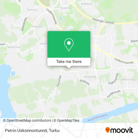 Petrin Uskonnontunnit map