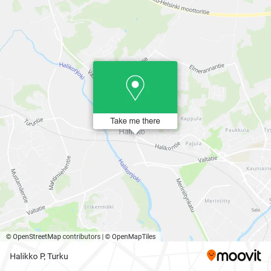 Halikko P map