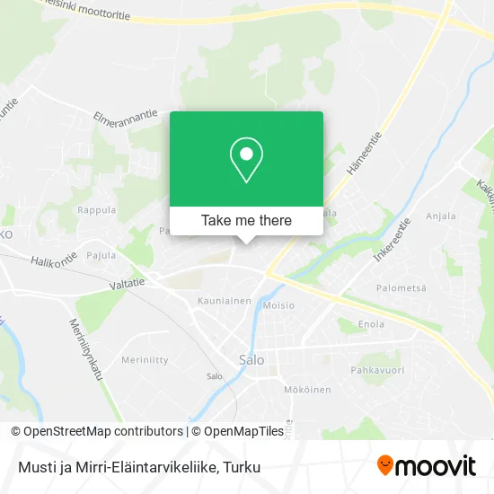 Musti ja Mirri-Eläintarvikeliike map