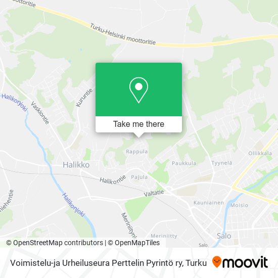 Voimistelu-ja Urheiluseura Perttelin Pyrintö ry map