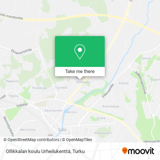 Ollikkalan koulu Urheilukenttä map