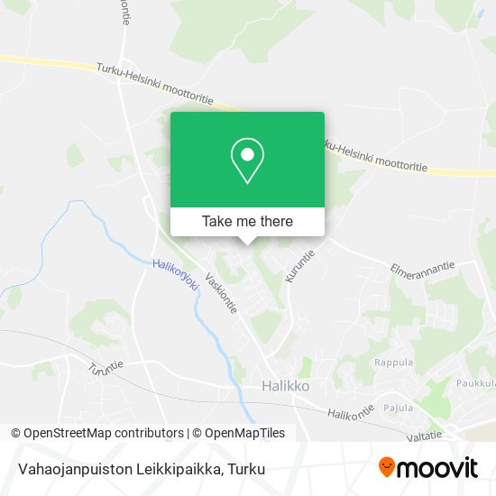 Vahaojanpuiston Leikkipaikka map