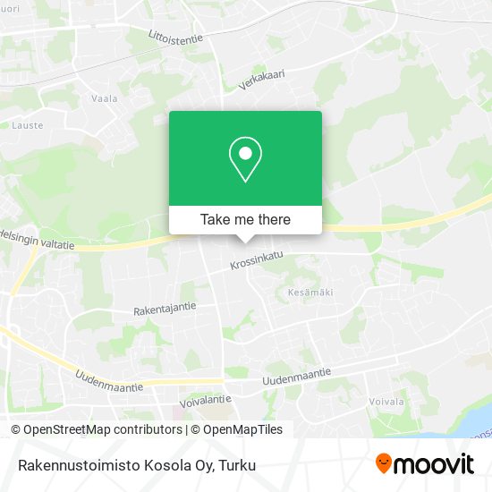 Rakennustoimisto Kosola Oy map