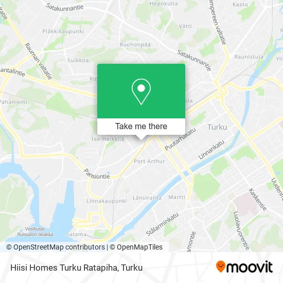 Hiisi Homes Turku Ratapiha map