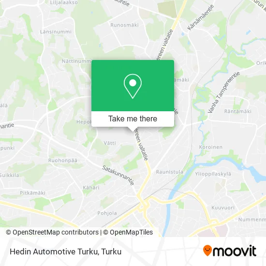 Hedin Automotive Turku map