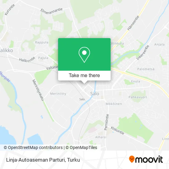 Linja-Autoaseman Parturi map