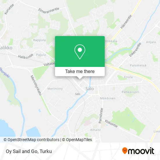 Oy Sail and Go map