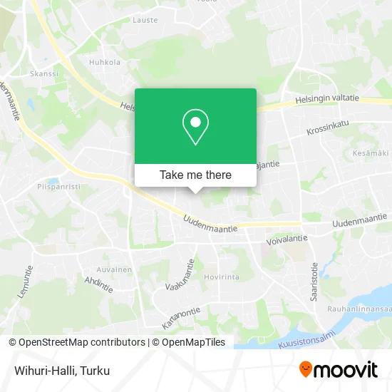 Wihuri-Halli map