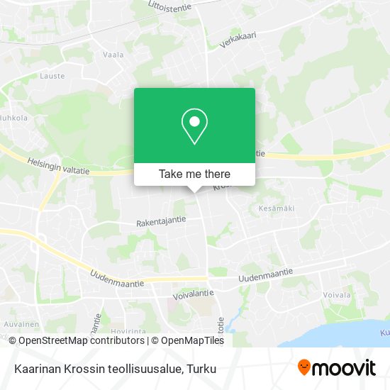 Kaarinan Krossin teollisuusalue map