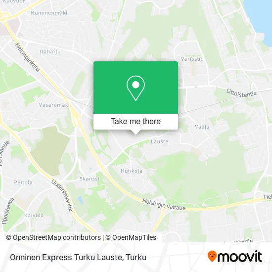 Onninen Express Turku Lauste map