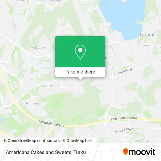 Americana Cakes and Sweets map