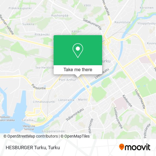 HESBURGER Turku map