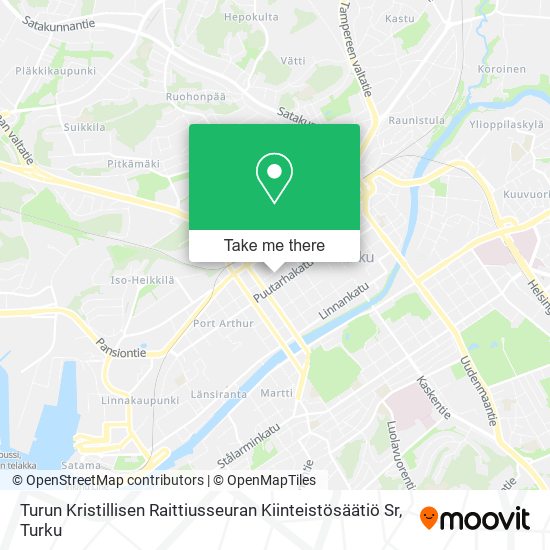 Turun Kristillisen Raittiusseuran Kiinteistösäätiö Sr map