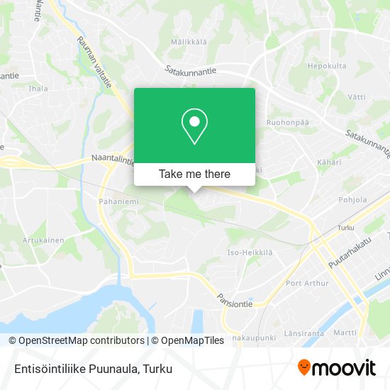 Entisöintiliike Puunaula map