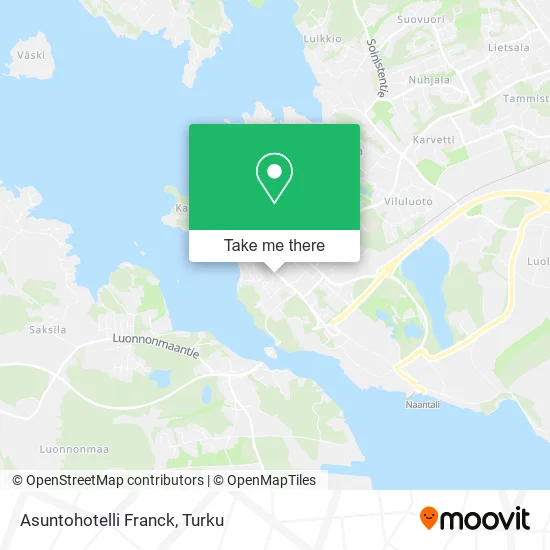 Asuntohotelli Franck map