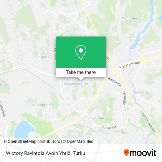 Wictory Ravintola Avoin Yhtiö map