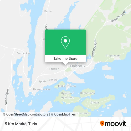 5 Km Matkö map