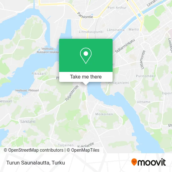 Turun Saunalautta map