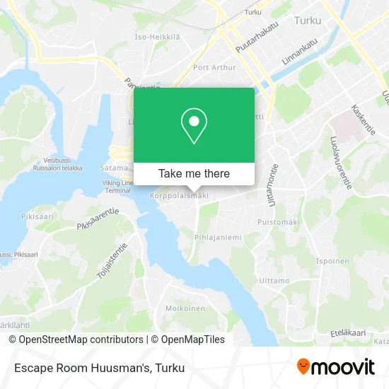 Escape Room Huusman's map