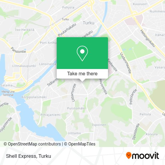 Shell Express map