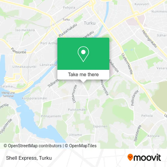 Shell Express map