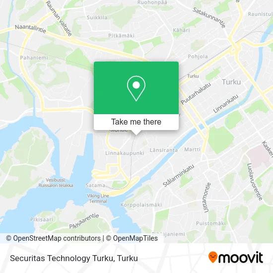 Securitas Technology Turku map