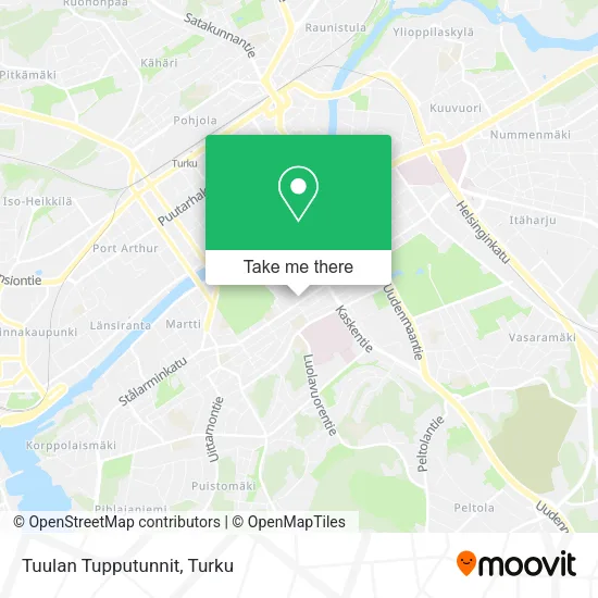 Tuulan Tupputunnit map