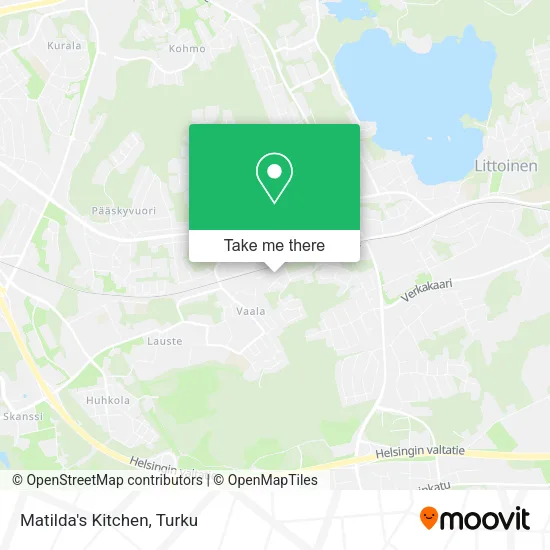 Matilda's Kitchen map