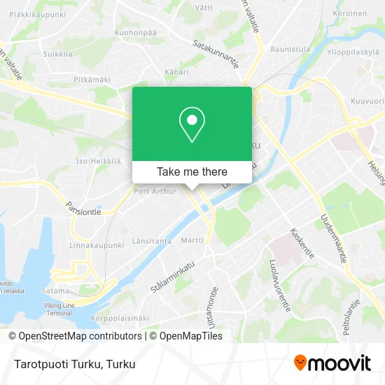 Tarotpuoti Turku map