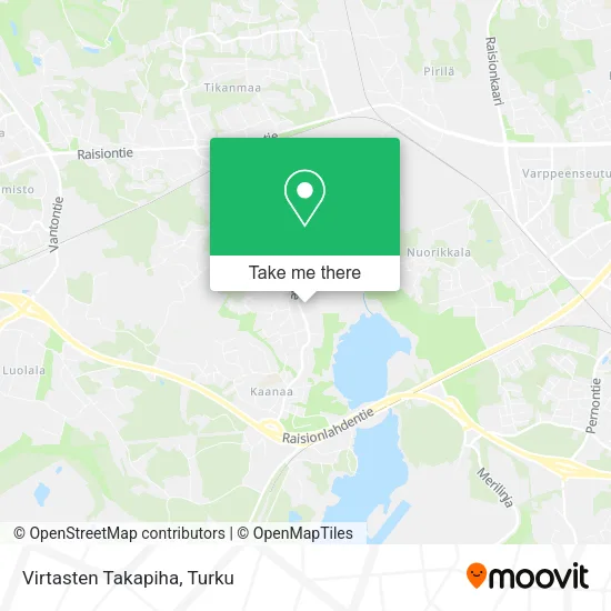 Virtasten Takapiha map