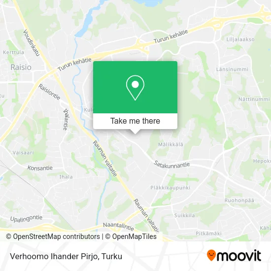 Verhoomo Ihander Pirjo map