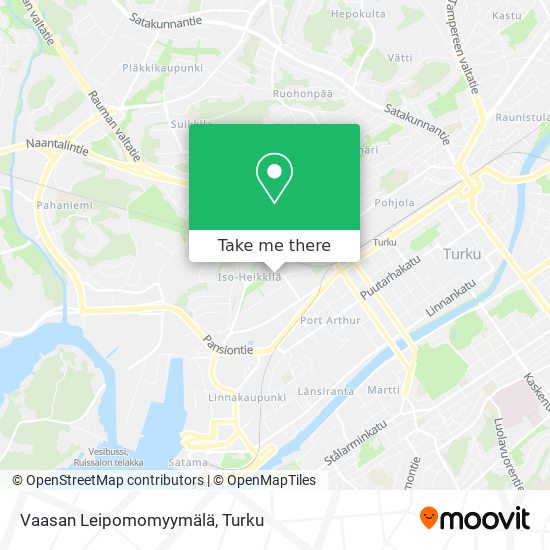Vaasan Leipomomyymälä map