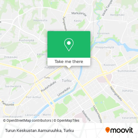 Turun Keskustan Aamuruuhka map