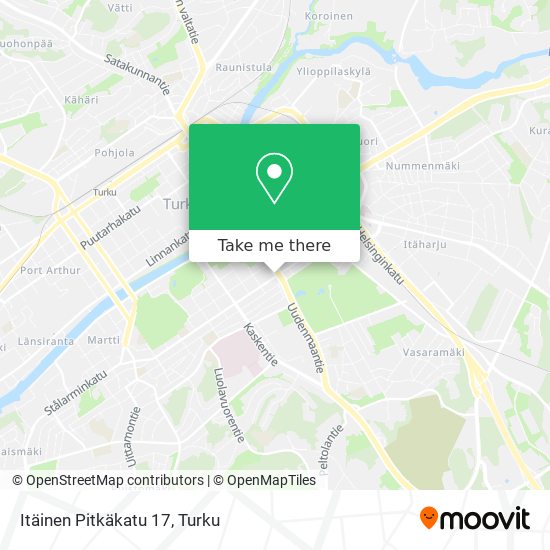 Itäinen Pitkäkatu 17 map