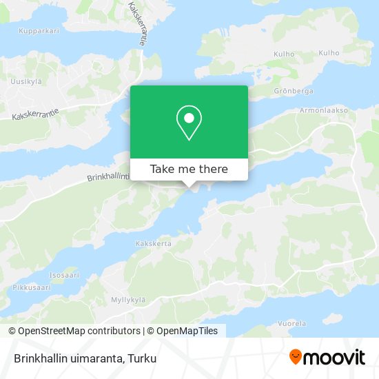 How to get to Brinkhallin uimaranta in Turku by Bus?