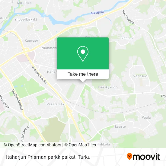 Itäharjun Prisman parkkipaikat map