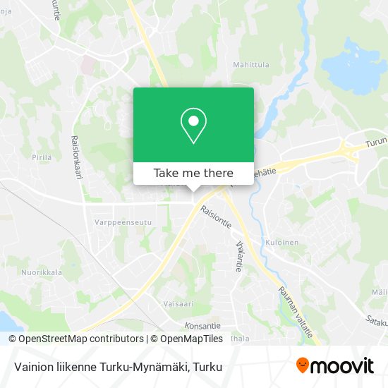 Vainion liikenne Turku-Mynämäki map